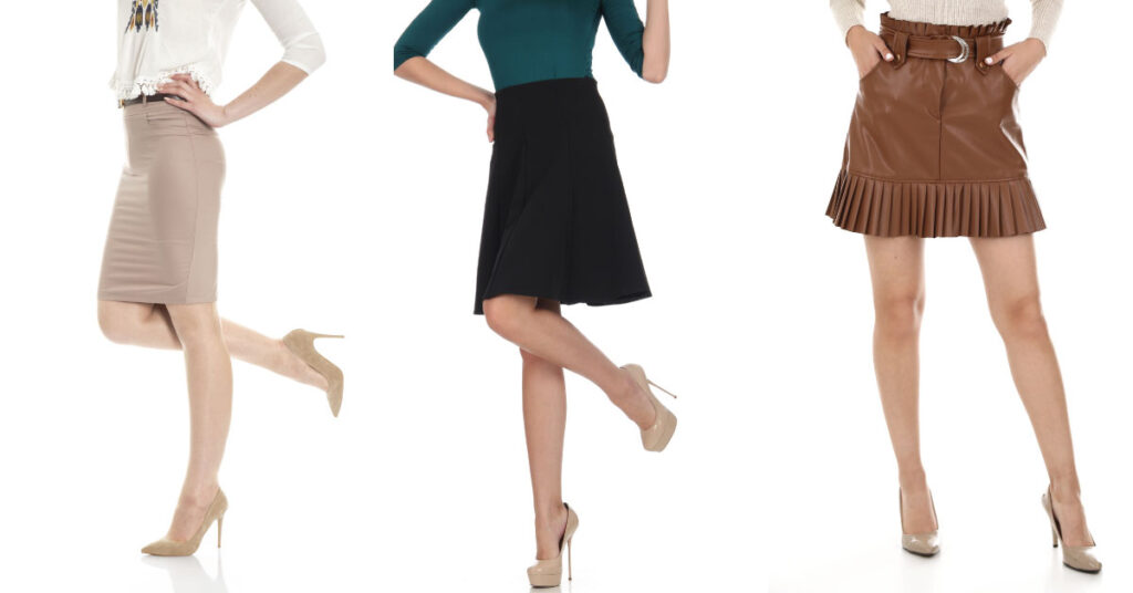 How To Wear Shoes With Skirts Of Different Types