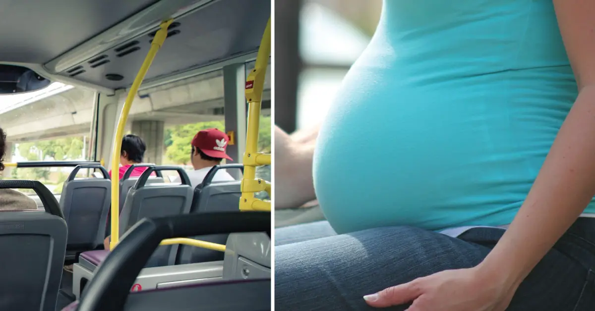 can pregnant woman travel in bus